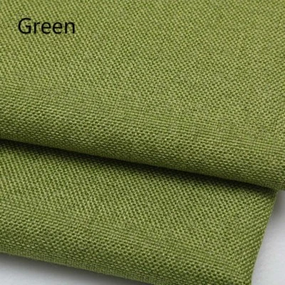 Cotton Linen Fabric Cloth Thickened Cushion Cover Sofa Pillow Solid Color Craft - Image 1 of 4