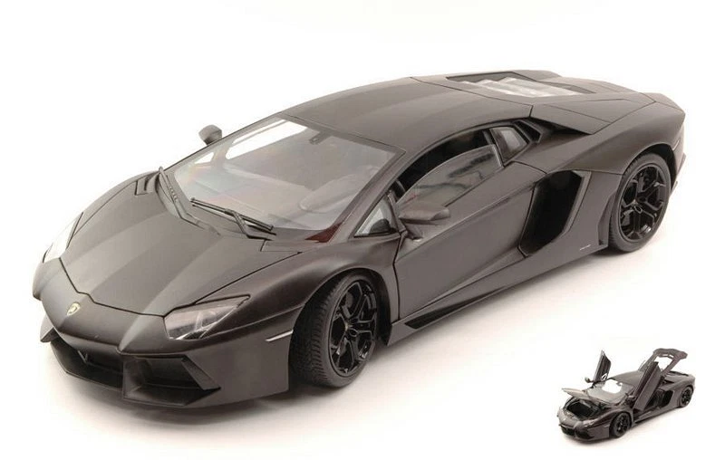 Lamborghini Aventador LP700-4 2011 Matt Black 1:18 WELLY 8041BK - Immagine 1 di 1