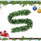 8.8 ft Christmas Garland Ornament Table Centerpiece Greenery Twist Wreath for