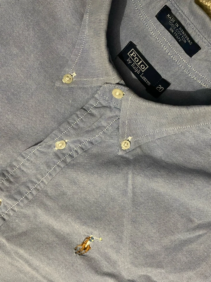 Chemise Manches Longues Polo by Ralph Lauren Long Sleeve Classic Shirt / Bleu XL - Photo 1/4