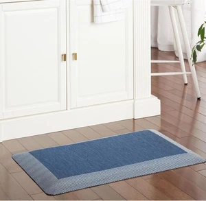 Mira Modern Heathered Solid Anti-Fatigue Air-Infused Kitchen Mat - Picture 1 of 4