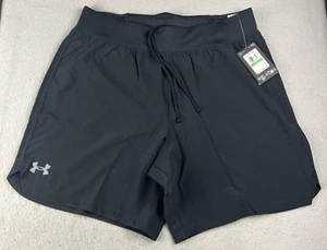 Under Armour Men’s Black Speedpocket Shorts 1383268-001 Size Large 7” NWT - Picture 1 of 11