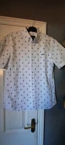 Vineyard Vines Men's Short Sleeve Sailboat Micro Printed Shirt white size s - Bild 1 von 8