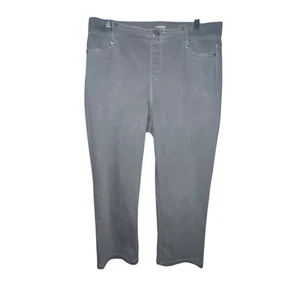 J Jill Denim High Rise Cropped Stretch Women Jeans Gray Size 12P Petite - Picture 1 of 12