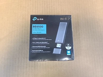 New tp-link BE6500 Tri-Band Wi-Fi 7 Wireless USB Adapter ARCHER TBE6500U - Image 1 of 4