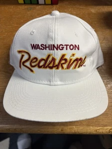 Vintage NFL Sports Specialties Script Washington Redskins Snapback Mütze Cap weiß - Bild 1 von 5