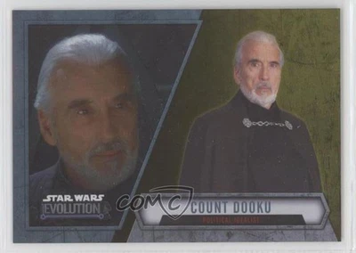 2016 Topps Star Wars Evolution Gold /50 Count Dooku Political Idealist #96 0kz8 - Image 1 of 3