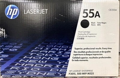 Cartucho de tóner negro HP 55A ORIGINAL CE255A NUEVO SELLADO Foto 1 de 4