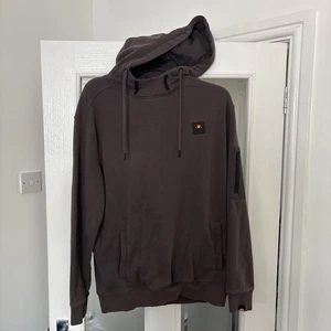 ELLESSE Mens Grey Pullover Hoodie M Good Condition - Picture 1 of 8