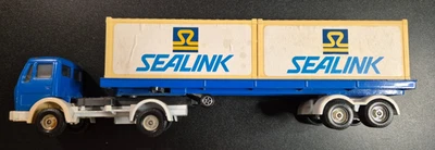 Corgi toys die cast Mercedes SEALINK double container truck and detachable cab — 第 1/4 张图片