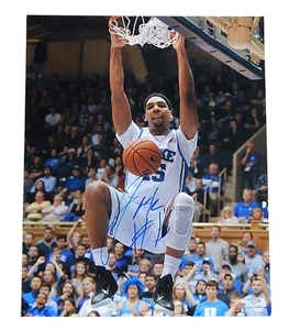 Foto firmada por Jahlil Okafor 16x20 autógrafo certificado de autenticidad Duke University Dunking - Imagen 1 de 3