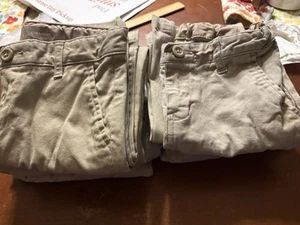 8 Pair Khaki Uniform Boys Long Pants Sz 7 - Picture 1 of 1