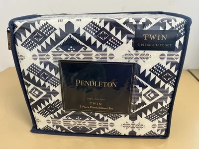 Pendleton Westward Journey Flannel Twin Sheet Set, New in Package, 100% Cotton - Image 1 of 4