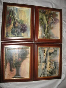 4 Thomas Kinkade Seasons Of Reflection Collection from Bradford exchange - Picture 1 of 9