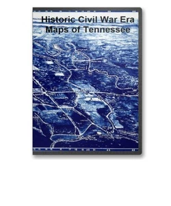 77 mapas históricos raros de la guerra civil de Tennessee TN en CD - B17 - Imagen 1 de 1