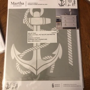 Martha Stewart Crafts Wall Stencil  Anchor Rope Brand Designs 8 X 9 Paint - Picture 1 of 4