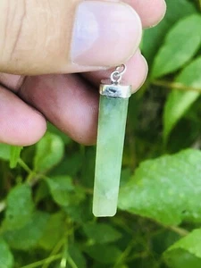 Increíble colgante serpentina de piedra natural colgante de piedras preciosas de plata de ley 925 - Imagen 1 de 10