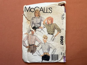 McCall's Sewing Pattern 8907 Misses' Shirts Size 10 Bust 32-1/2 Cut Complete - Picture 1 of 4
