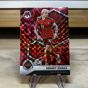 2021-22 Mosaic FIFA Road to The World Cup Granit Xhaka Red Reactive Card - Picture 1 of 2