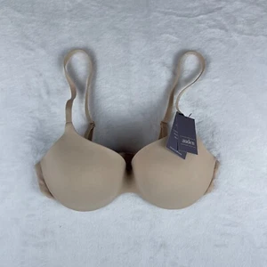 Auden Wire Bra Womens 36B Beige Luxury Padded Support Comfort Adjustable Strap - Picture 1 of 4