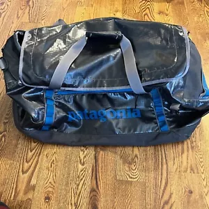 Patagonia Black Hole Duffel Bag 90L Black Backpack World Travel Water Resistant - Picture 1 of 10