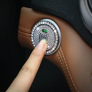 Diamond Car Engine Ignition Start Button Sticker Decor Rings Car Accessories - Bild 1 von 13