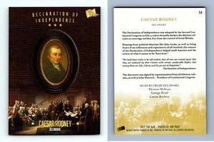 Caesar Rodney #53 Pieces Of The Past The Bar 2017 Trading Card