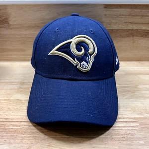 St. Louis Rams Cap Hat Blue NFL Cap Adjustable Strap Back One Size 9 Forty - Picture 1 of 9