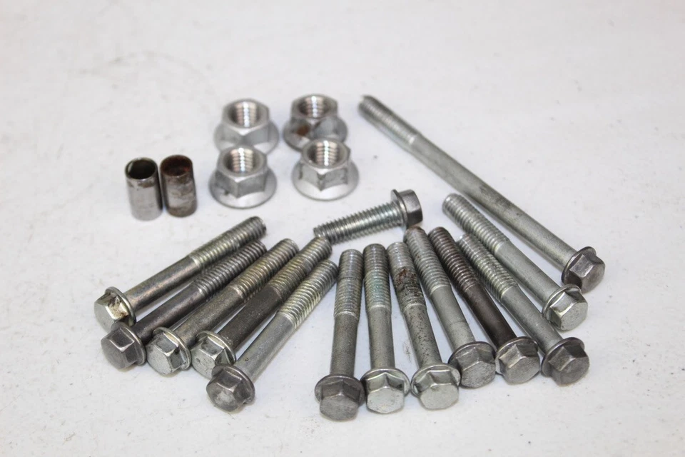 1999 - 2001 Kawasaki KX125 Engine Crankcase bolt set Nuts Dowels Bolts KX 125 05 - Image 1 of 1