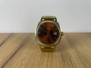 VINTAGE USSR Watch SLAVA AU20 Gold Plated Rare 21 stones Gold plated - Picture 1 of 8