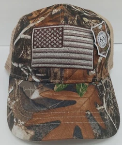 Realtree Ball Cap With Flag Officially Licensed Products................2DJ - Picture 1 of 3