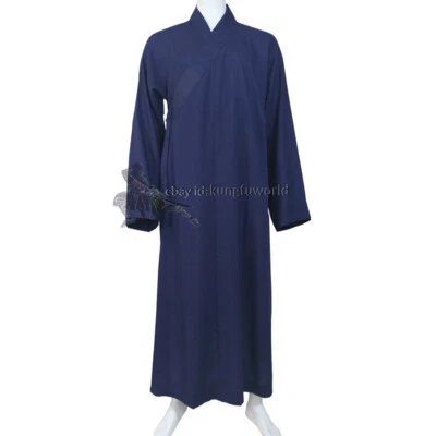 Shaolin Kung fu Uniform Buddhist Monk Robe Meditation Martial arts Suit 25 Color - Image 1 of 4