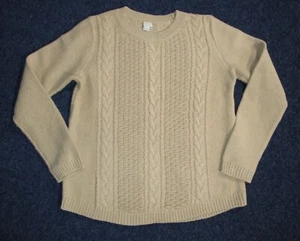 J.CREW Women's Large Crew Neck Cable Long Sleeve Sweater - Picture 1 of 9