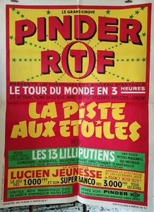 AFFICHE CIRQUE PINDER ORTF  - TEXTE la piste aux étoiles - grand format - Bild 1 von 1