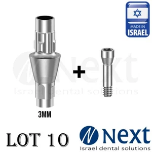 Lote x 10 T Base cad cam Straumann BL RC titanio 3MM compatible tornillo pilar - Imagen 1 de 5