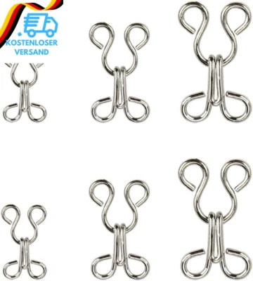 Aeuezxx Nähen Haken Und Augen Verschluss, 12 Set Bh-Haken-Ösen-Verschluss, Unter - Bild 1 von 4