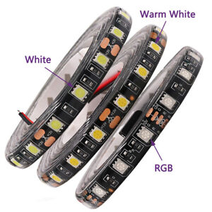 LED Strip 5050 Black PCB DC12V Flexible LED family Light 60 LED/m 5m/lot RGB