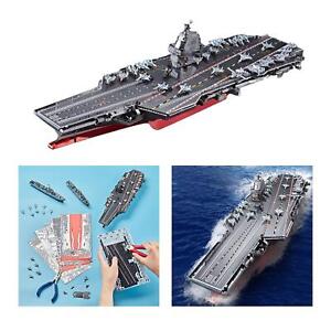 1/1000 Aircraft Carrier Model Kits 3D Metal Puzzle Set for Adults Teen Kids