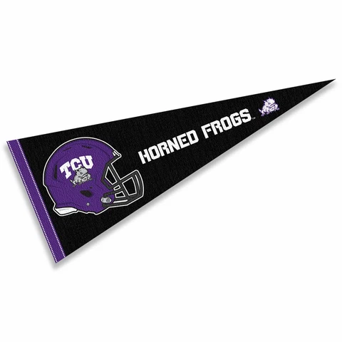 TCU Horned Frogs 12 in X 30 in Football Helmet Pennant Cover