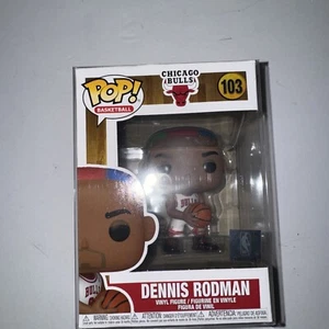 Funko POP! Chicago Bulls Dennis Rodman #103 In Protector - Picture 1 of 4