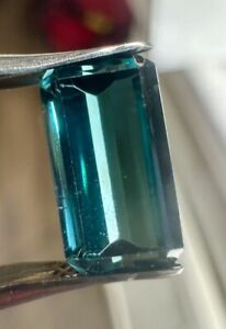 2.26 CTS NATURAL INDICOLITE TOURMALINES Emerald CUT BLUE HIGH GRADE $$