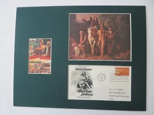 Honoring Daniel Boone & First day Cover of his own stamp - Picture 1 of 2