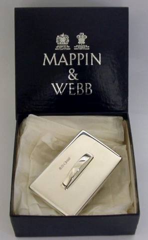 MINT STYLISH STERLING SILVER NK BLOTTER ROCKER 1992 DESK WRITING BOXED 112g Cover