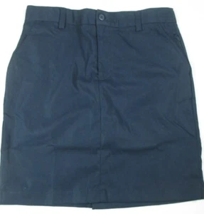 LANDS END Navy School Uniform Active Performance Chino Skort Girls 14 NEW - Picture 1 of 8