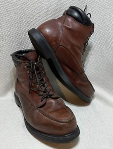 Botas RARAS De Colección Para Hombre Ala Roja Estilo 202 Cuero Marrón Puntera Sin usar, en caja 11.5 ((F-2)) - Imagen 1 de 20