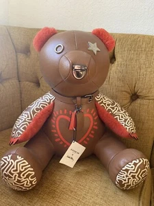 COACH x Keith Haring Collectible Teddy Bear Heart New #33 - Picture 1 of 6