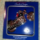 Studio Design Collectible Ornament With Fine Crystal Motorcycle