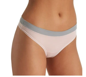 Women's Maidenform Sport Thong (Grey/Pale Pink Heather 9 2XL) NWT 2 Pair - Picture 1 of 5
