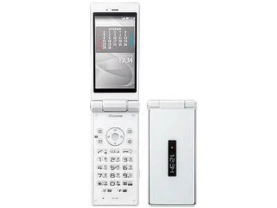 DOCOMO SHARP SH-06G AQUOS KEITAI ANDROID 4.4 FLIP PHONE UNLOCKED NEW WHITE 007SH - Image 1 of 4