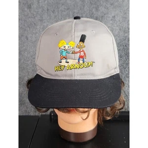 Nickelodeon Hey Arnold! Hat Cap Embroidered Adjustable 90s Cartoon Snapback Kid - Picture 1 of 9